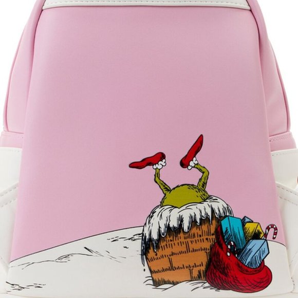 Dr. Seuss\' How the Grinch Stole Christmas- Lenticular Scene Mini Backpack NWT
